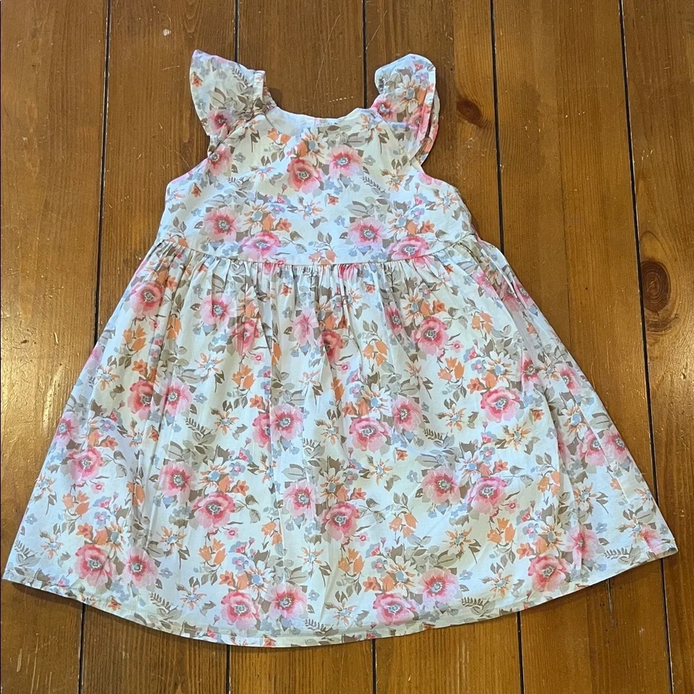 OshKosh B'Gosh Shabby Chic Pink Floral Sundress Girls 2T EUC